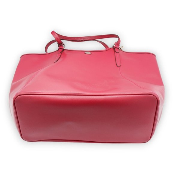 COACH PEYTON SHOULDER SATCHEL TRAVEL TOTE BAG PINK CROSSGRAIN LEATHER F26103 - Picture 3 of 11